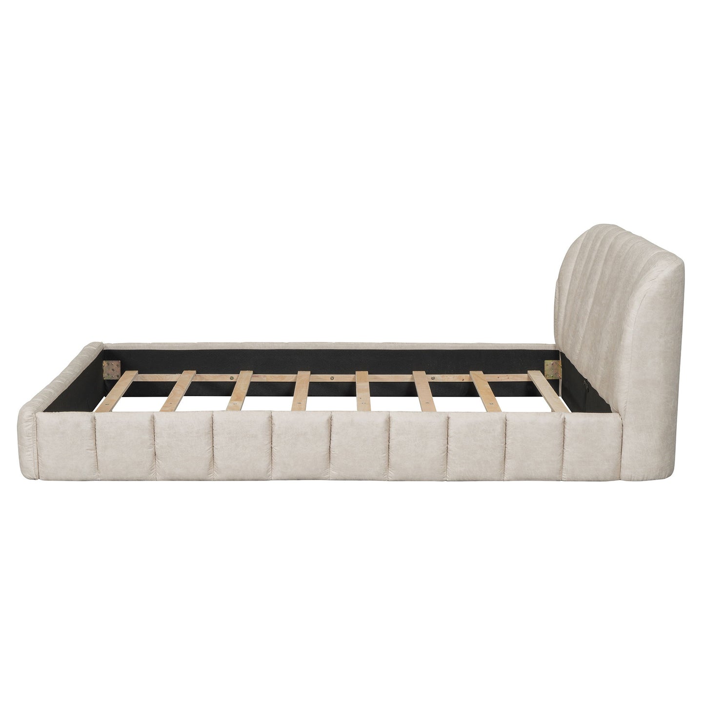 Elegant Design Upholstered Platform Bed