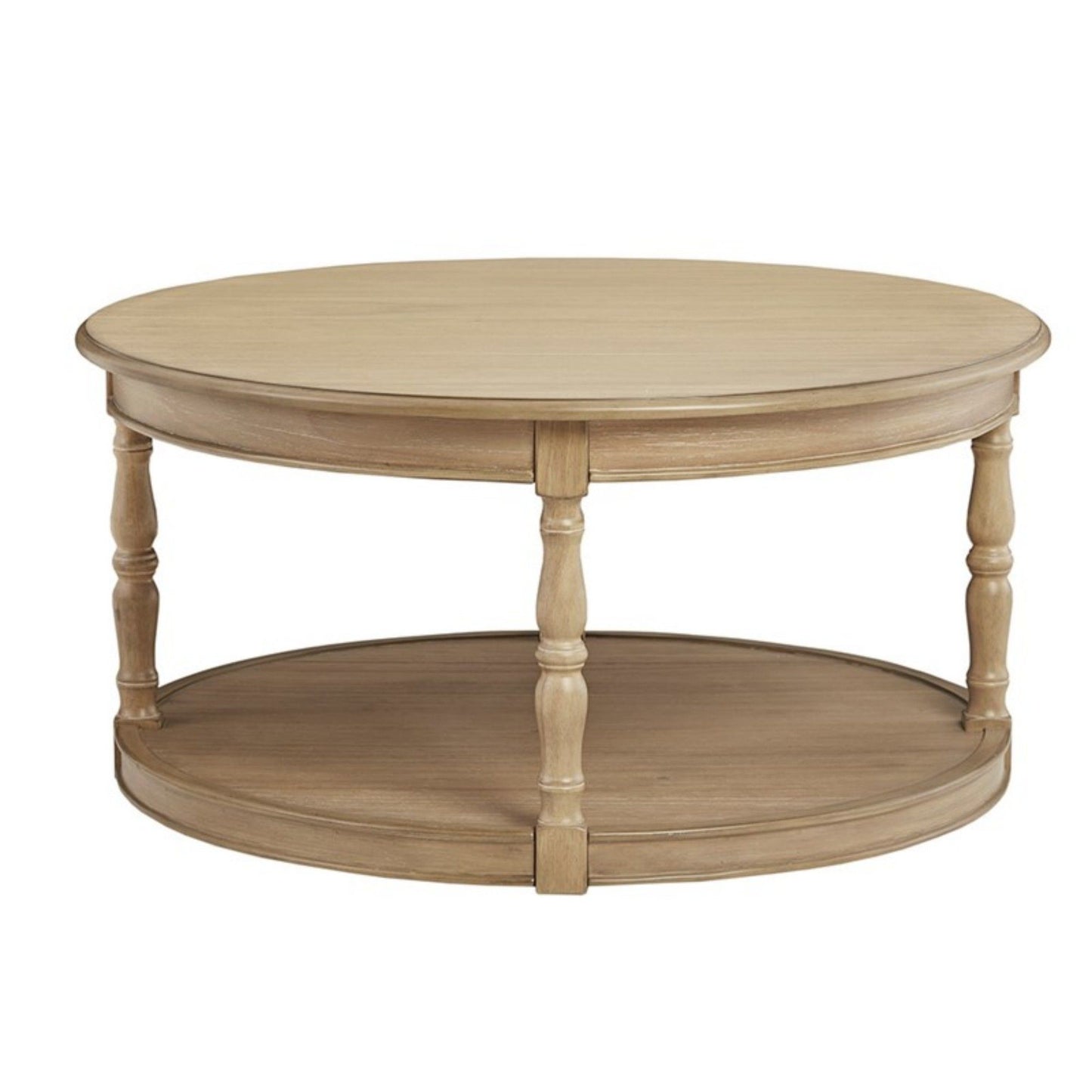 Belden - Castered Coffee Table With Turned Legs - Natural