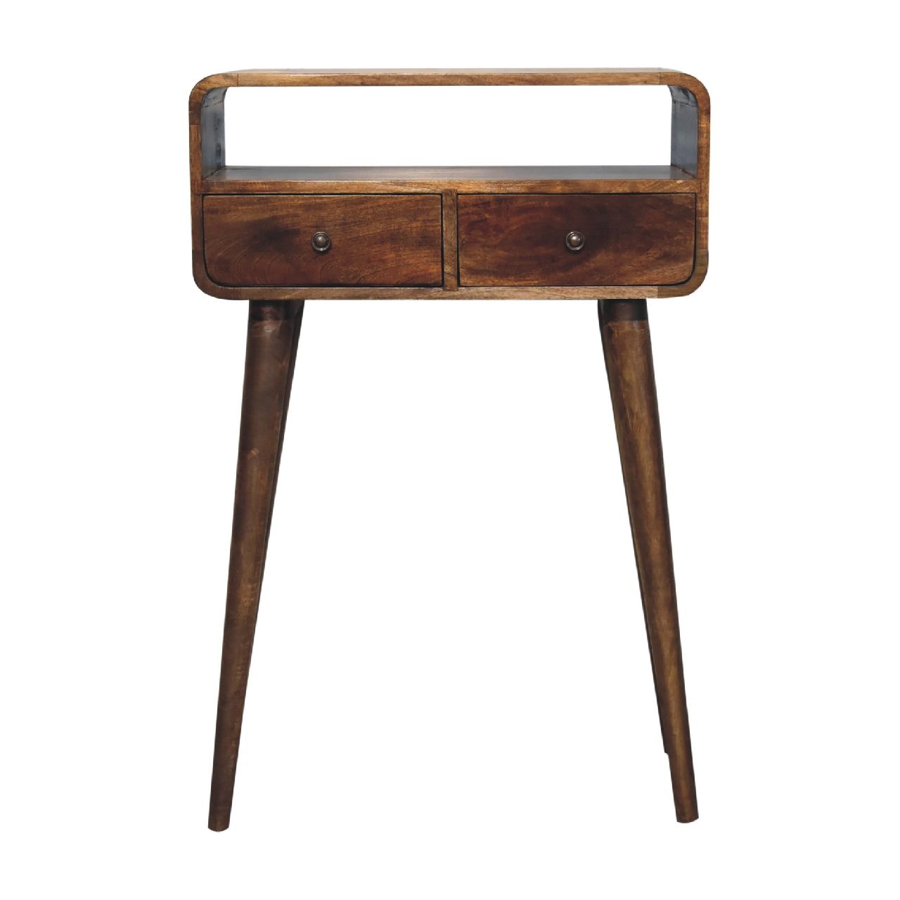 Solid Wood Curved Console Table