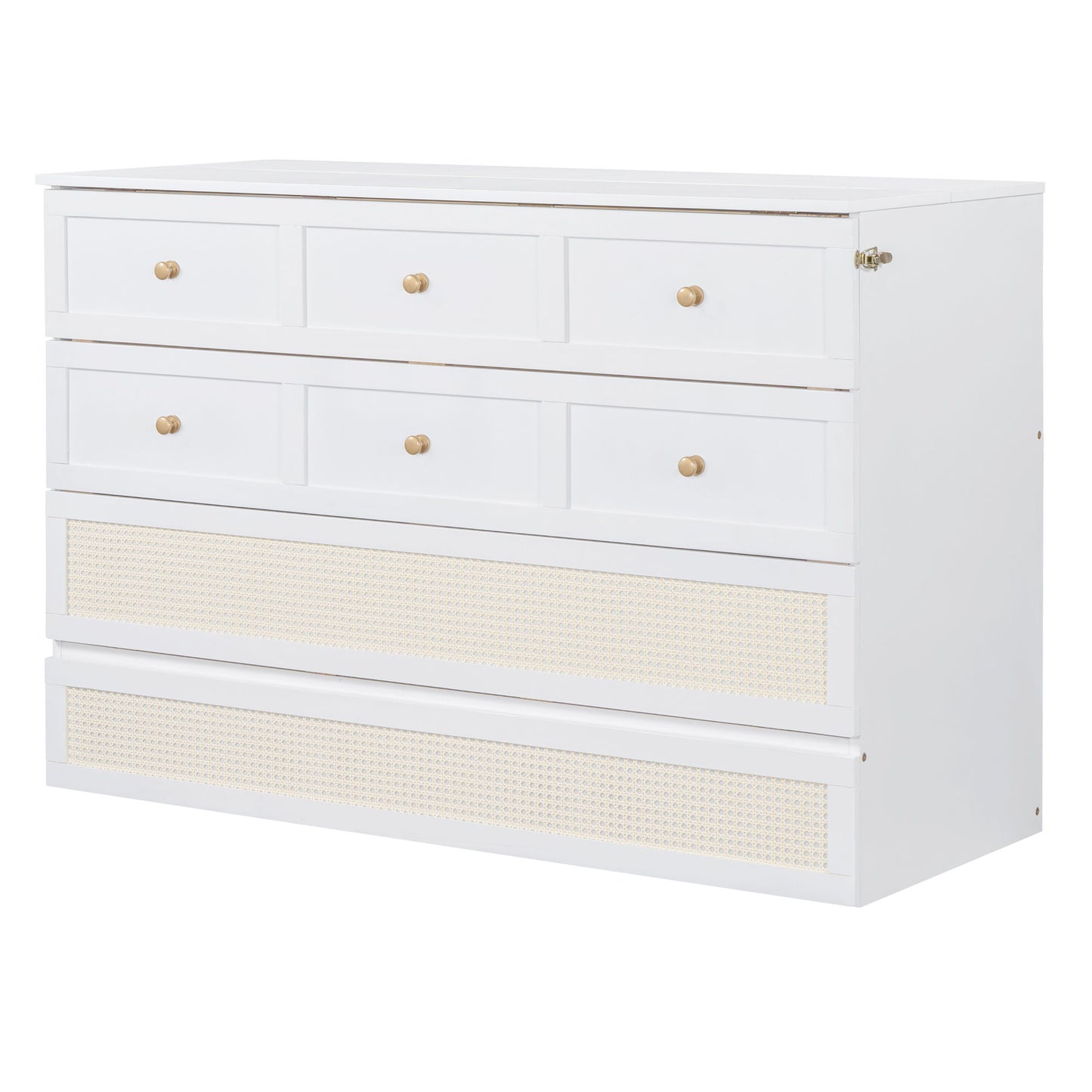 Murphy Bed With Large Drawers, Space Saving Design