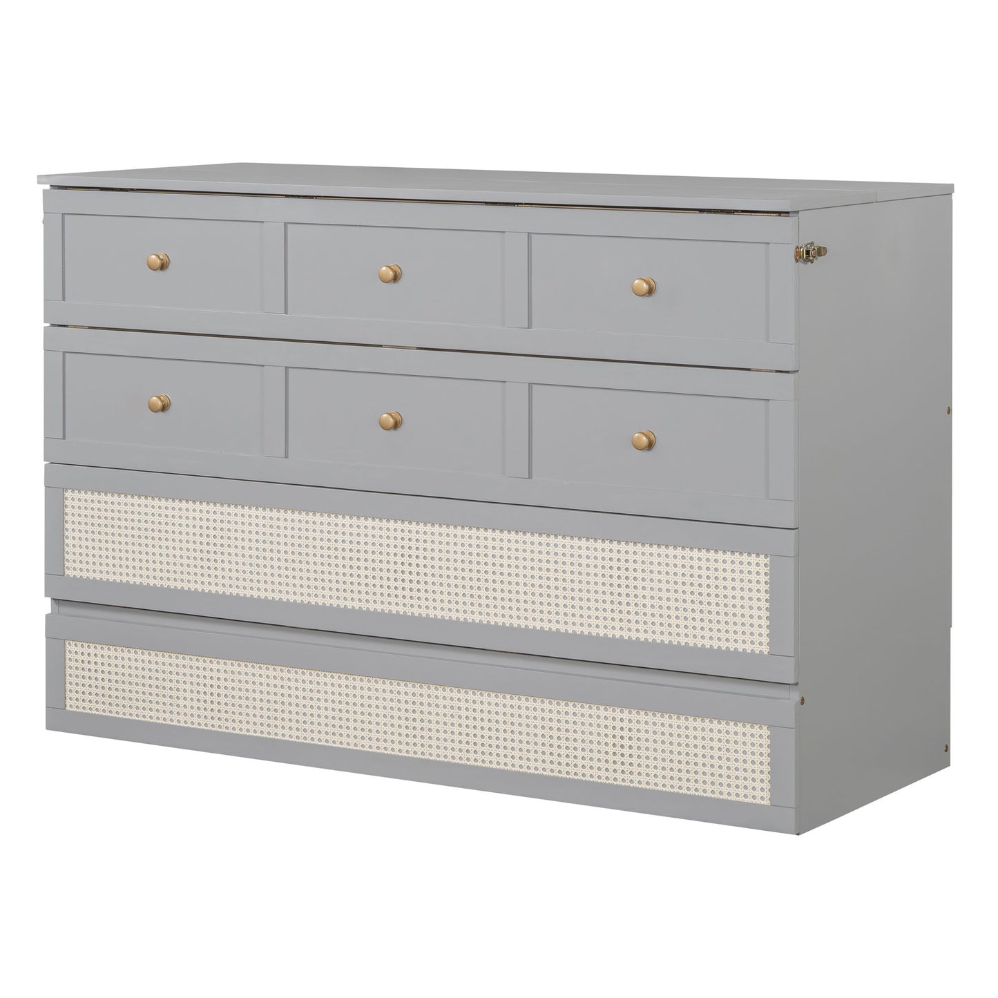 Murphy Bed With Large Drawers, Space Saving Design