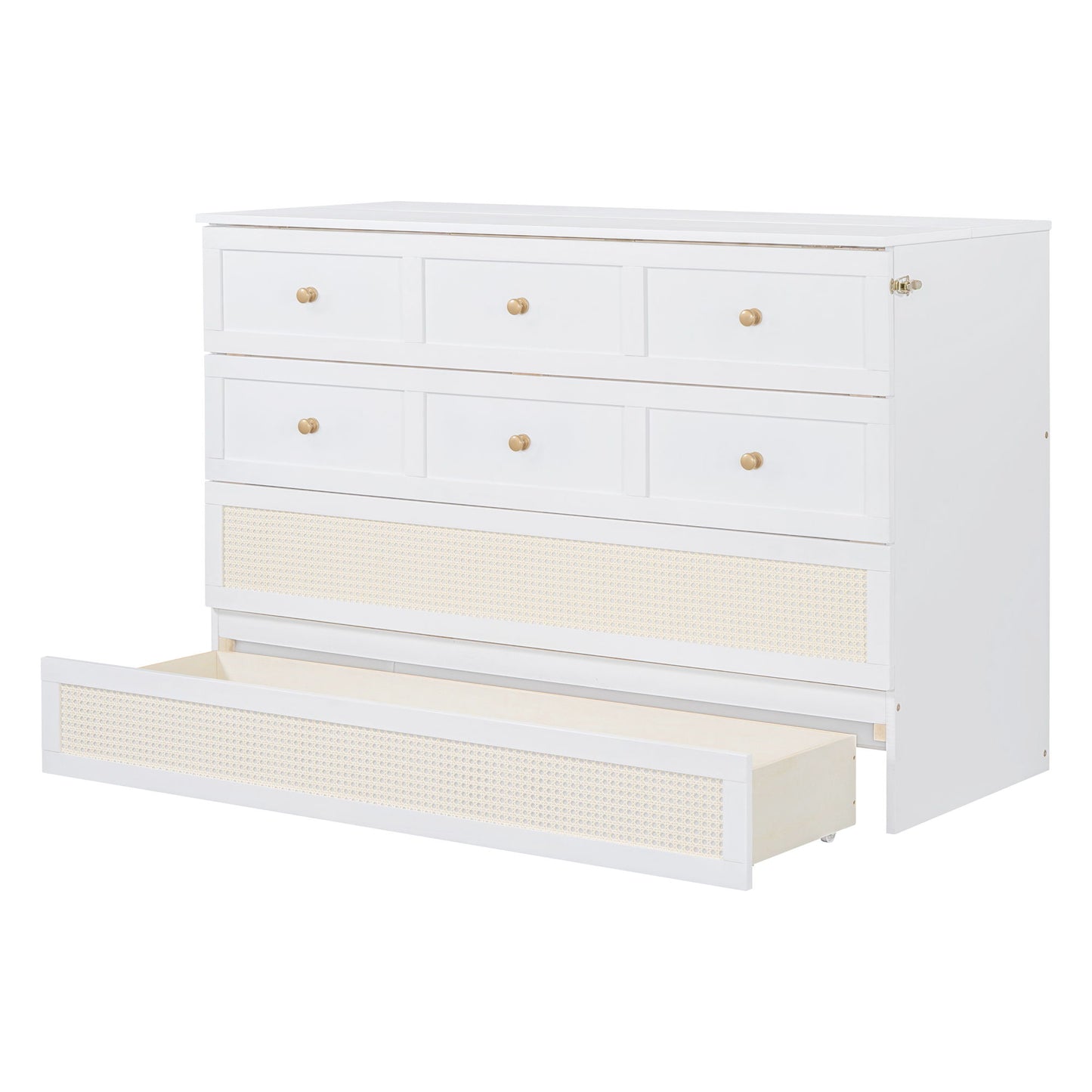Murphy Bed With Large Drawers, Space Saving Design