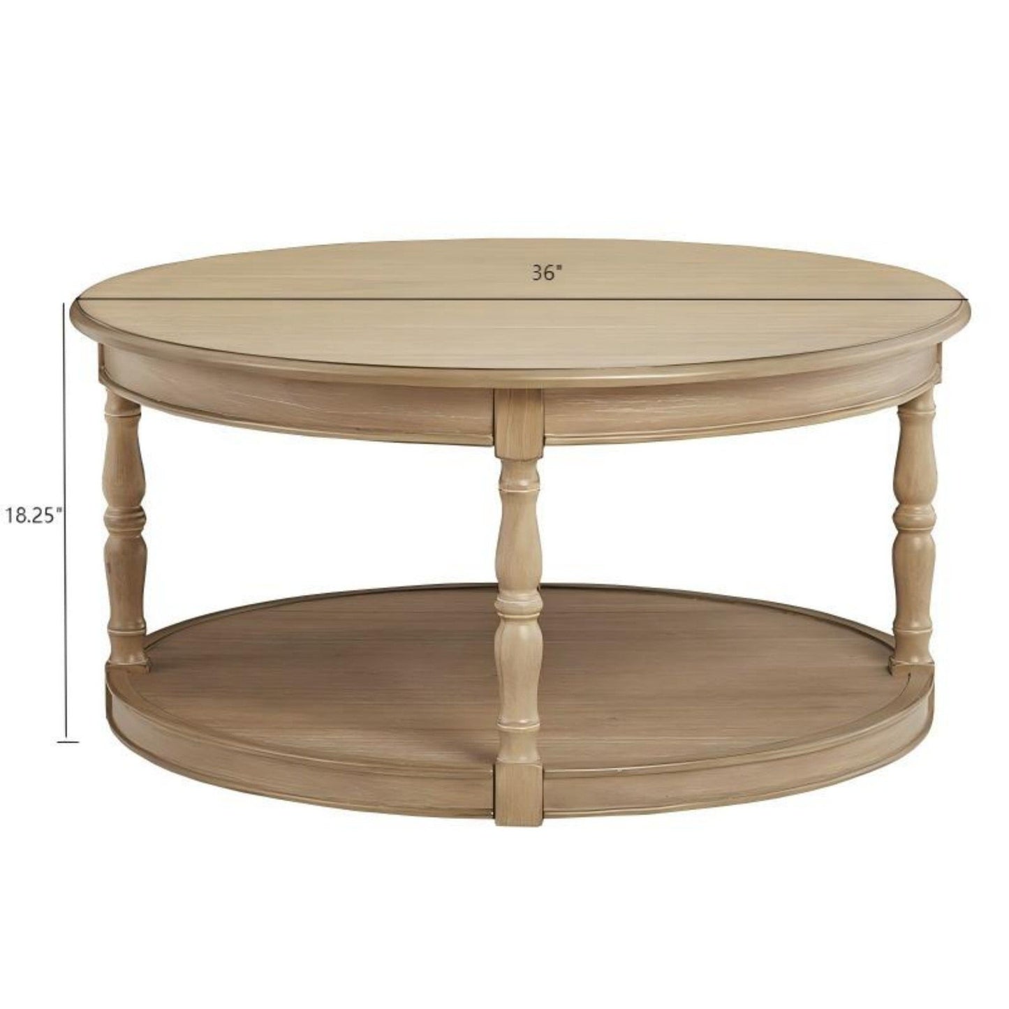 Belden - Castered Coffee Table With Turned Legs - Natural