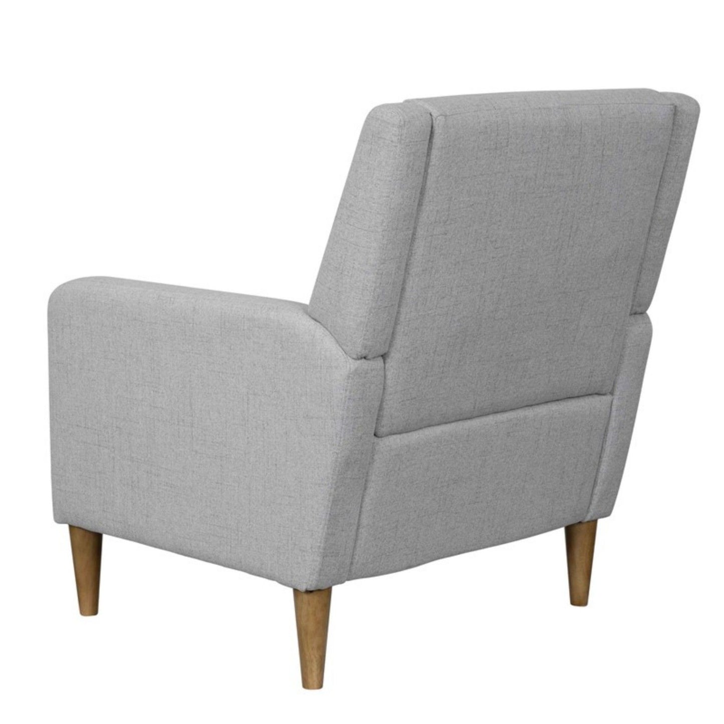 Upholstered Accent Armchair - Light Gray