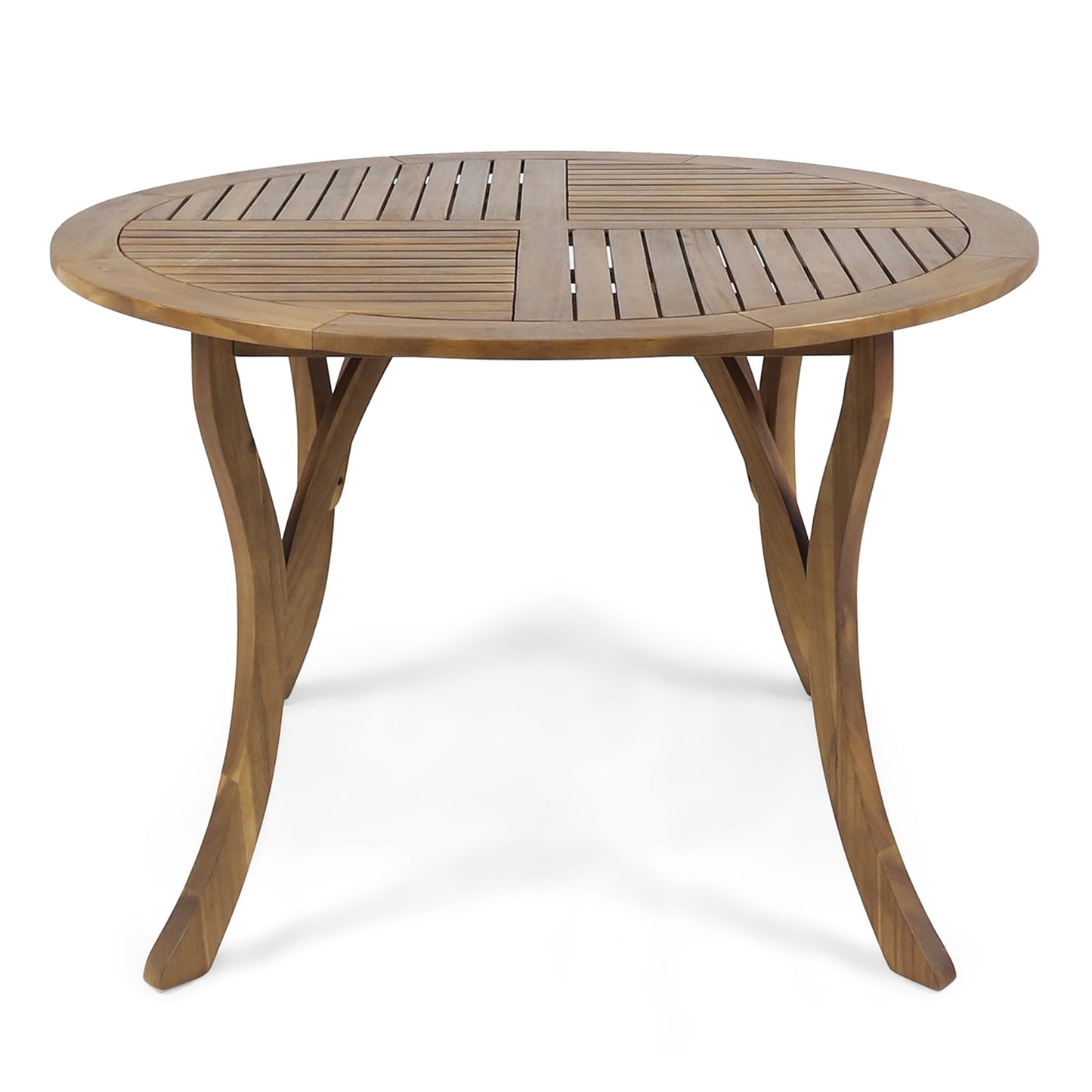 Hermosa - Outdoor Acacia Wood Table Circular Design