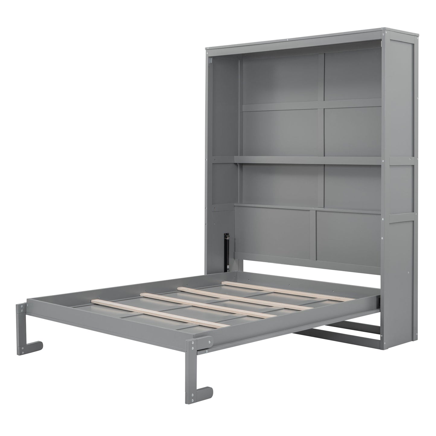 Murphy Wall Bed With Shelves, Space Saving