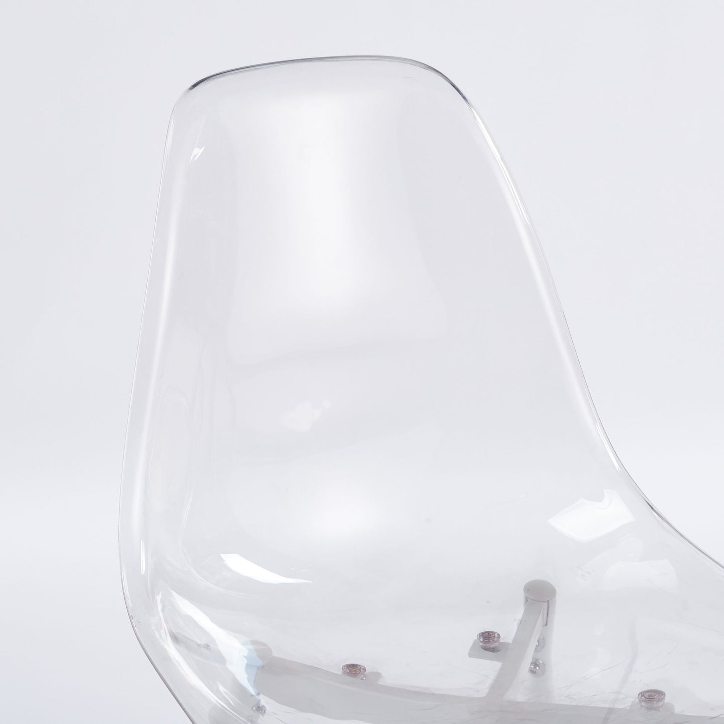 Transparent Dining Chair (Set of 4) - Matte White