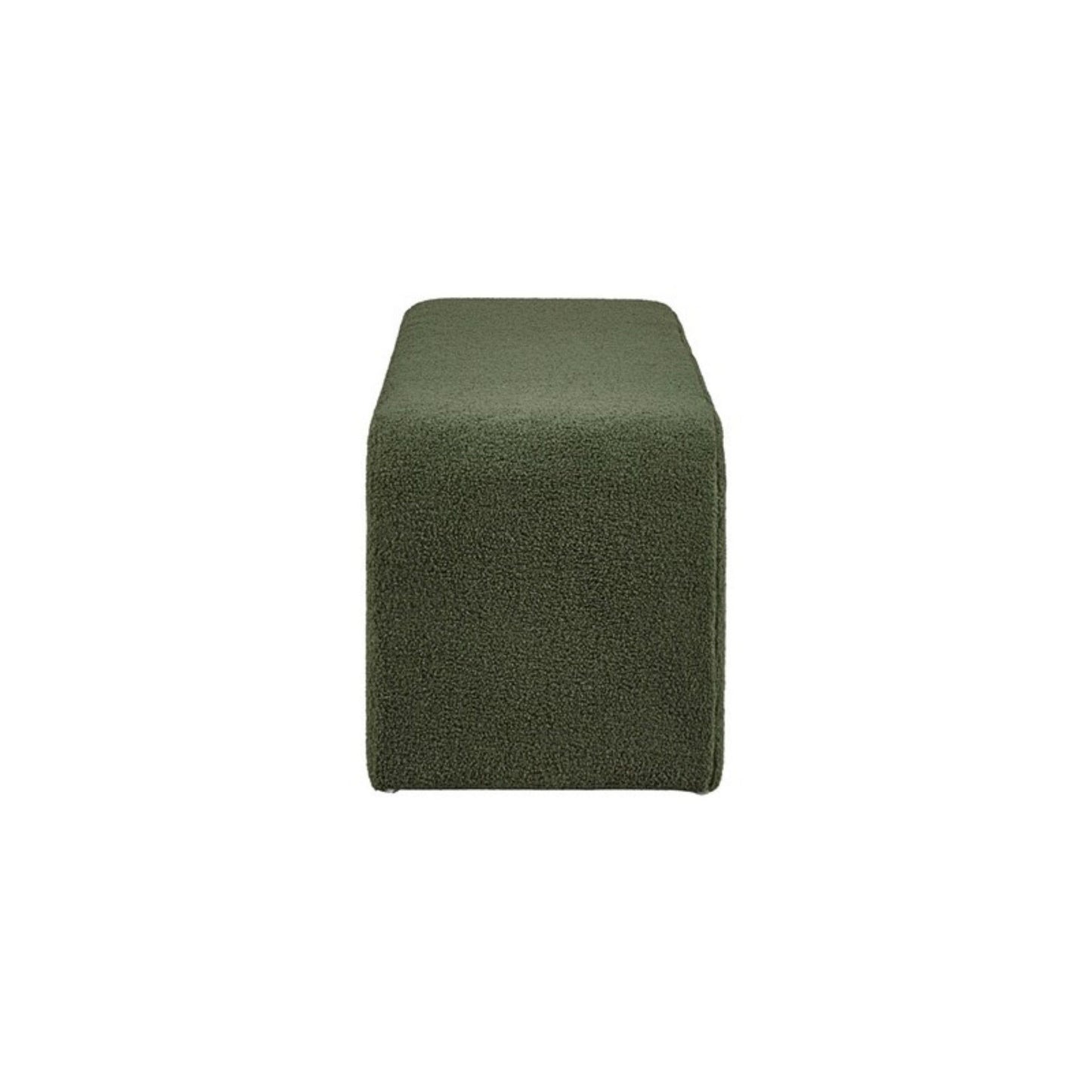 Modern Contemporary Boucle Waterfall Bench