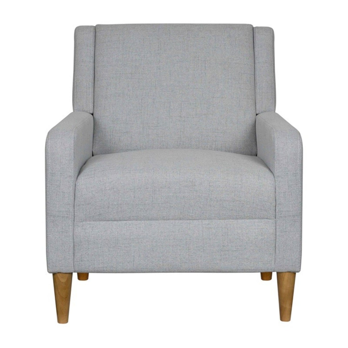Upholstered Accent Armchair - Light Gray