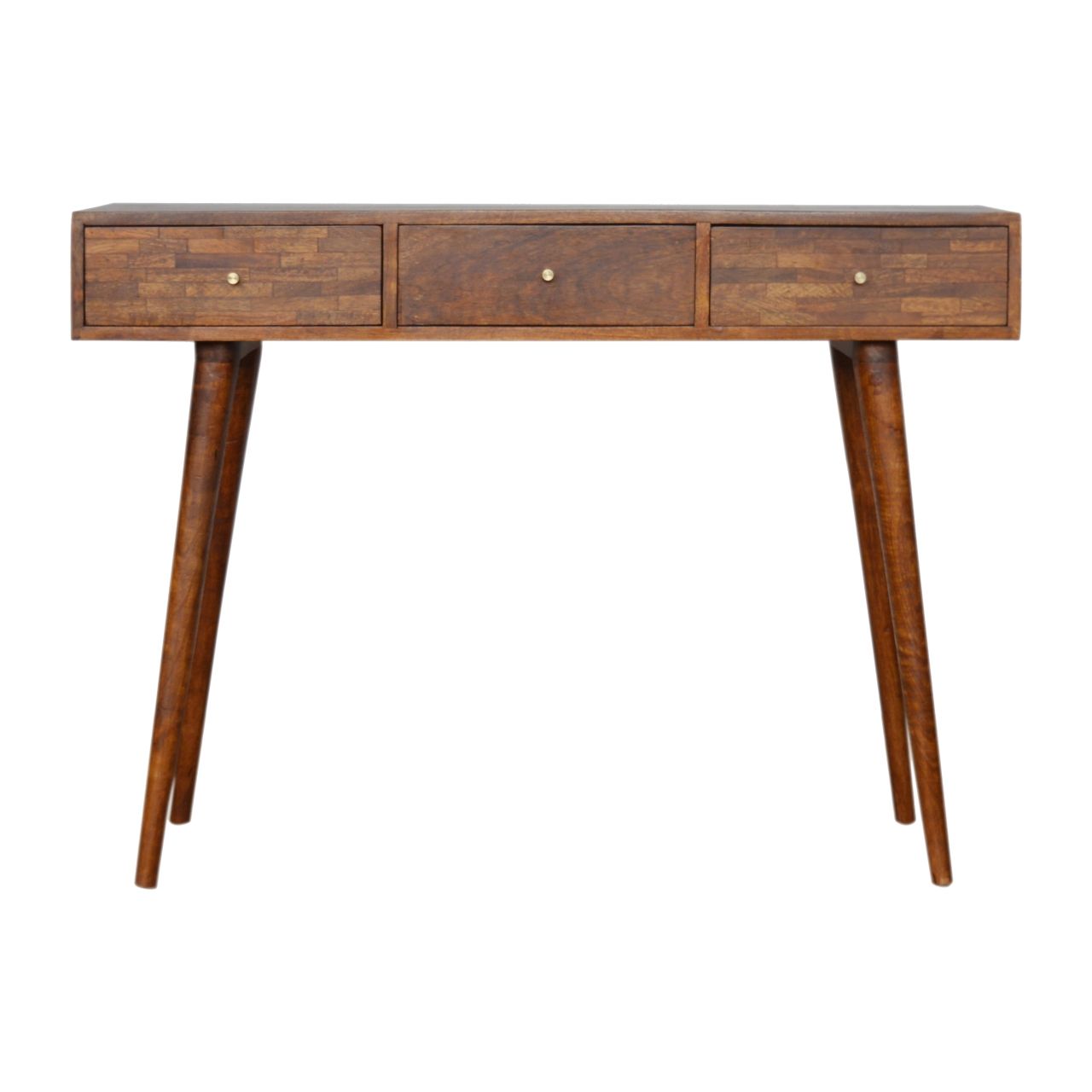 3 Drawer Assorted Console - Brown