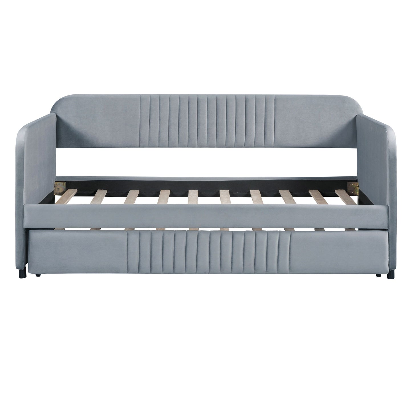 Upholstered Daybed Sofa Bed With Trundle Bed