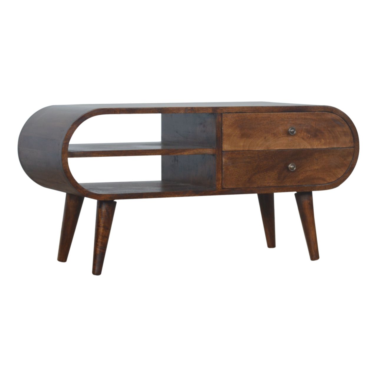 Circular Media Unit - Chestnut