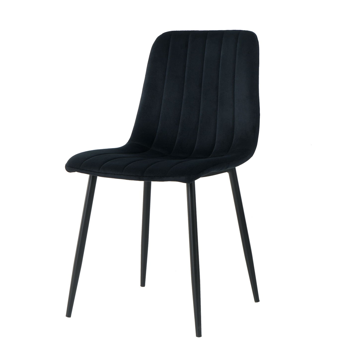 Dining Chair, Modern Kitchen Dining Chair With Cushion Back, Upholstered Side Chair With Coated Metal Legs, Family Kitchen Dining Room And Living Room (Set of 4)