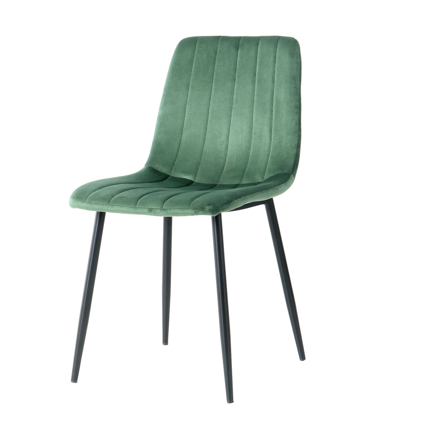 Dining Chair, Modern Kitchen Dining Chair With Cushion Back, Upholstered Side Chair With Coated Metal Legs, Family Kitchen Dining Room And Living Room (Set of 4)