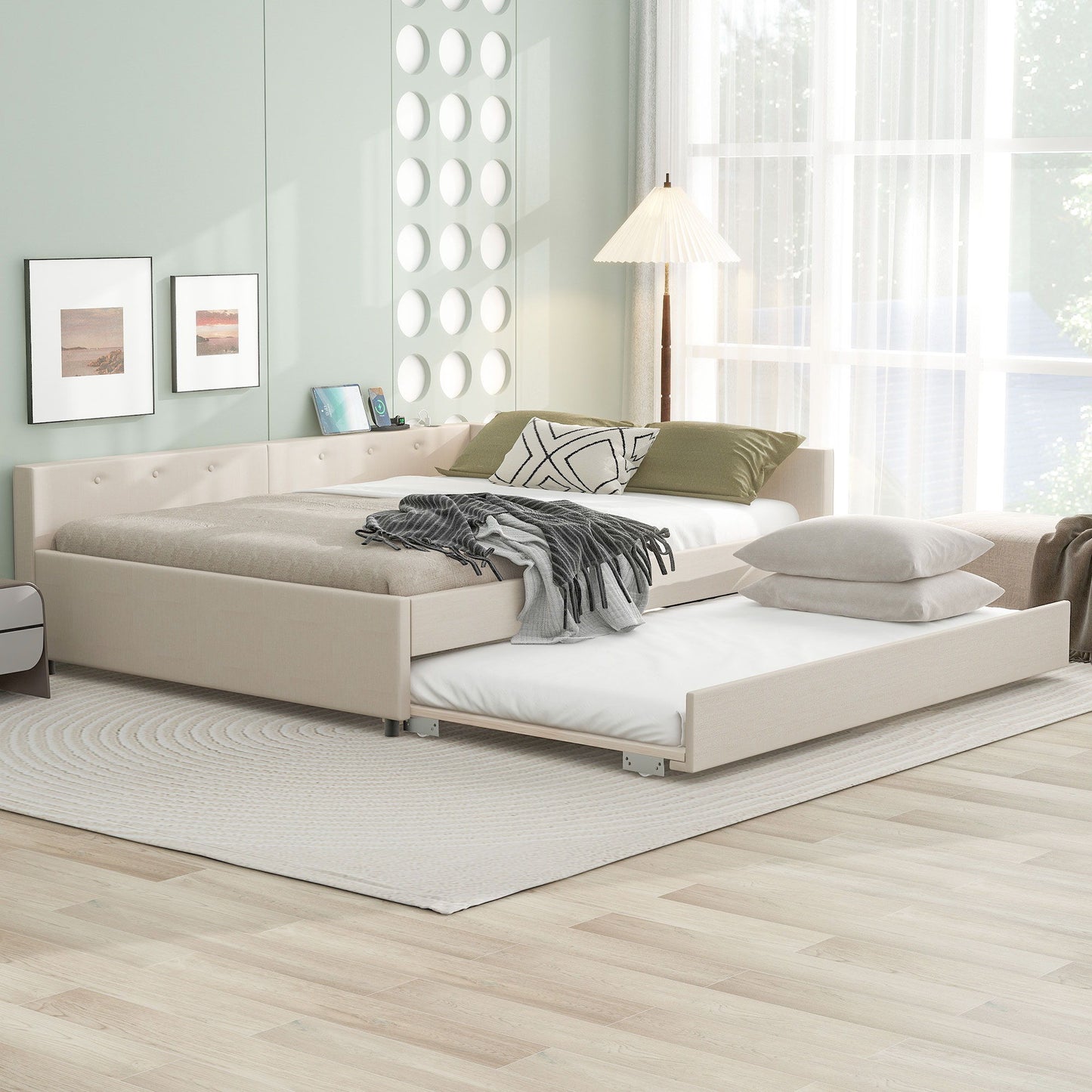 Platform Bed With USB Ports