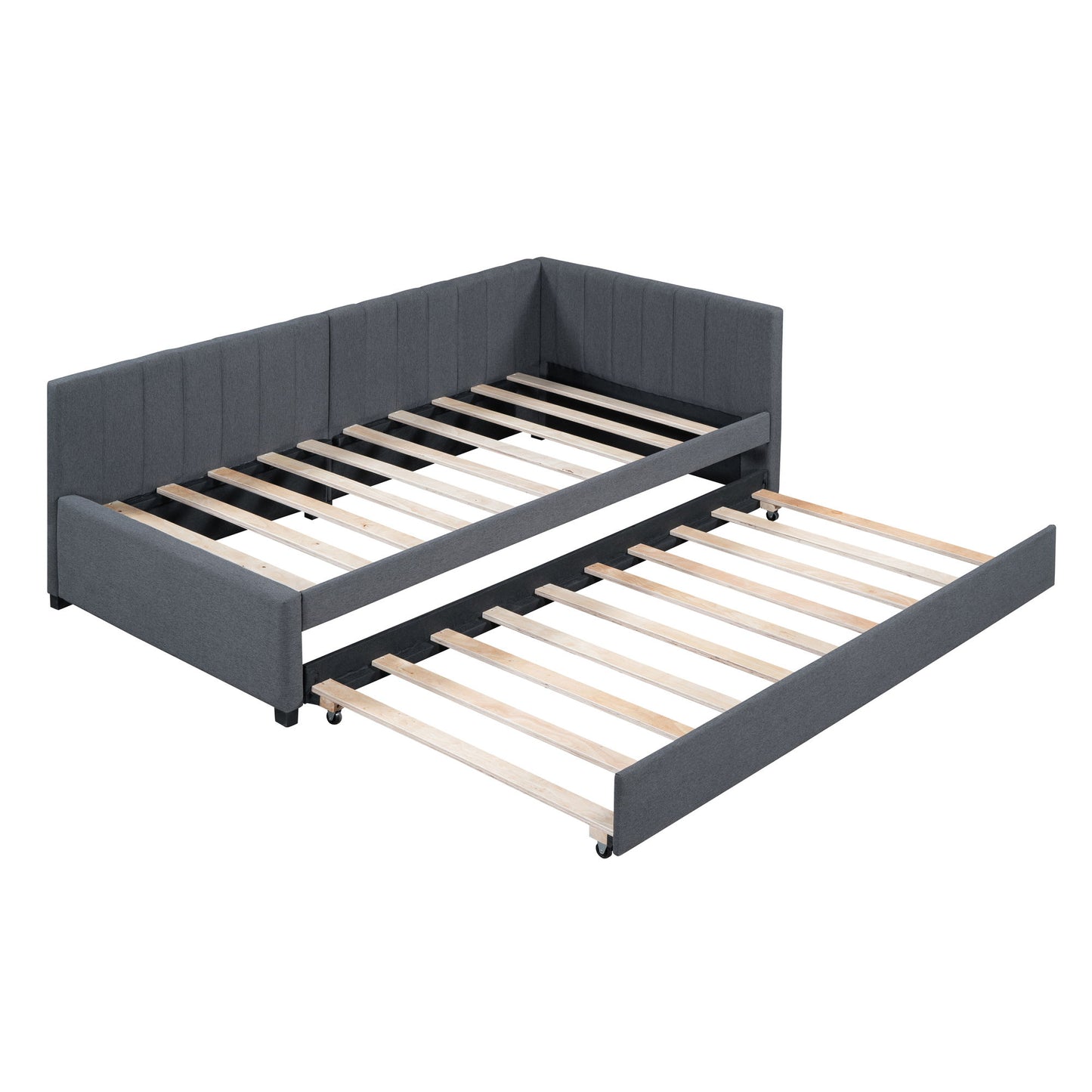 Upholstered Daybed, Sofa Bed Frame, No Box Spring Needed