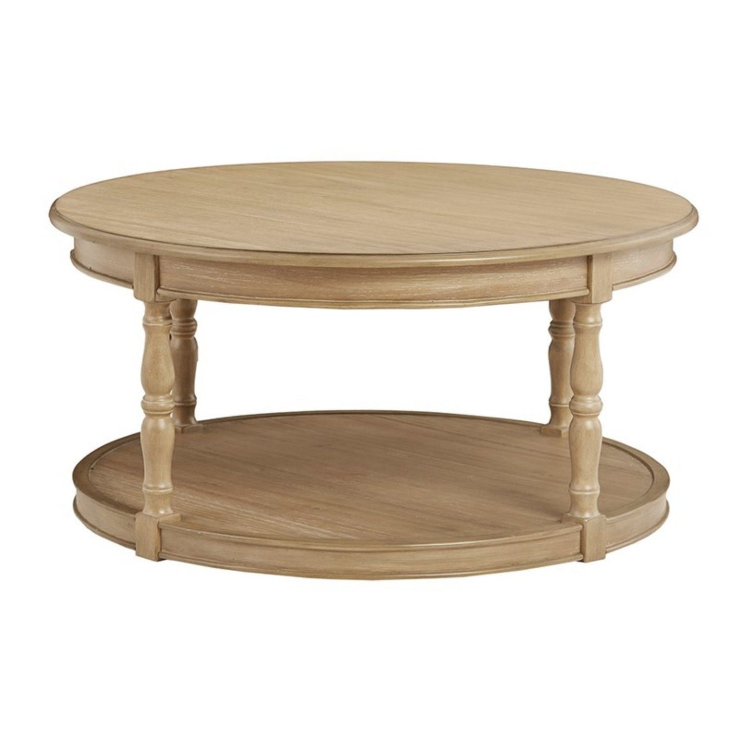 Belden - Castered Coffee Table With Turned Legs - Natural