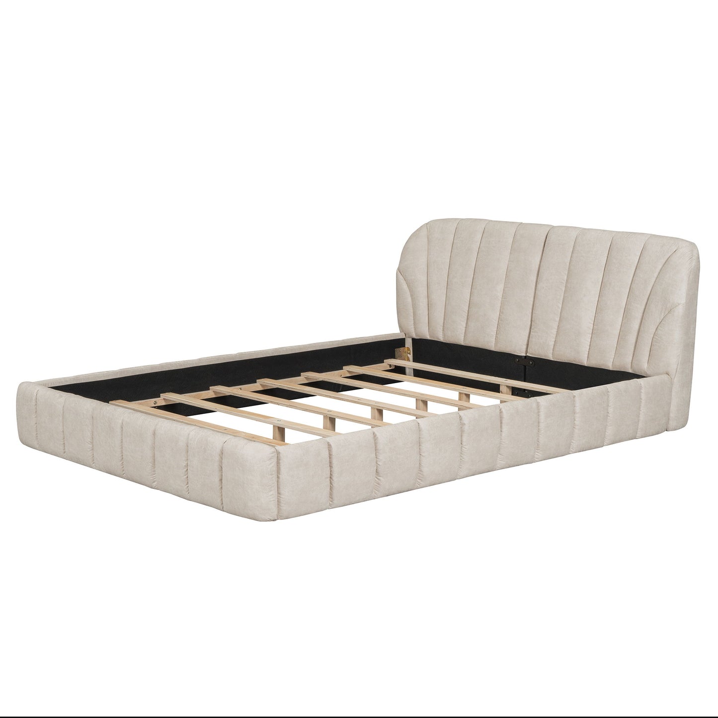 Elegant Design Upholstered Platform Bed