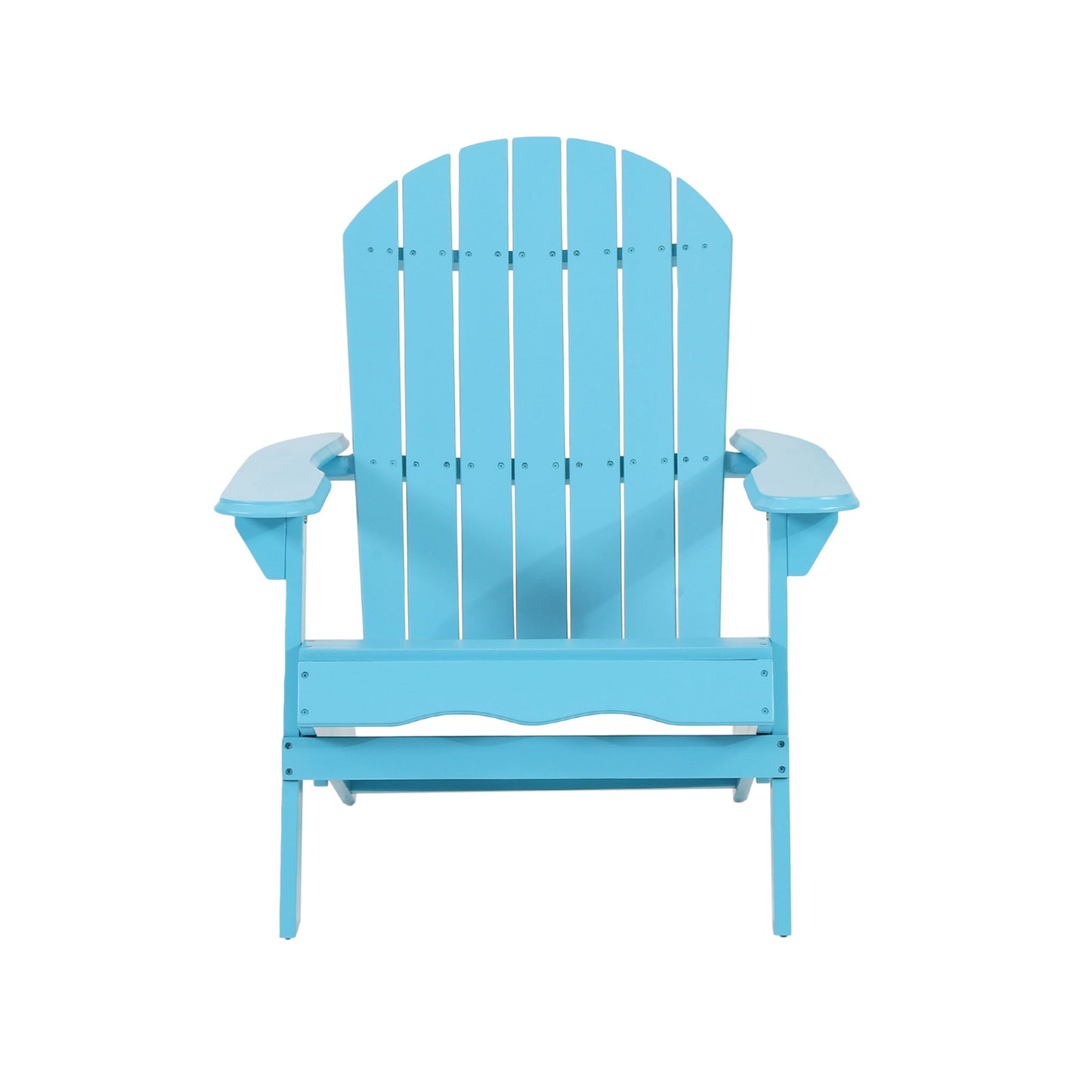 Malibu Transitional Adirondack Chair With Foldable Design - Blue