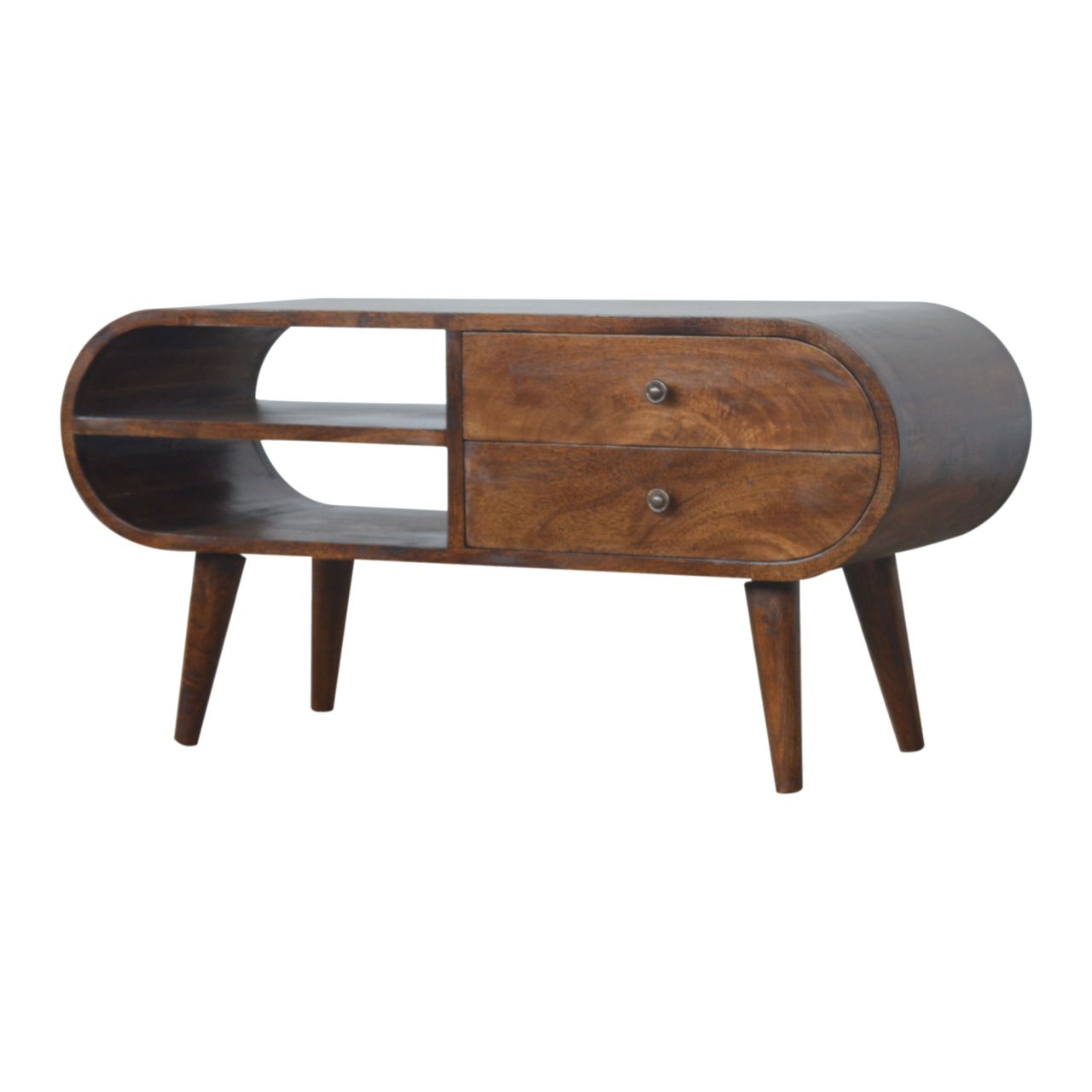 Circular Media Unit - Chestnut