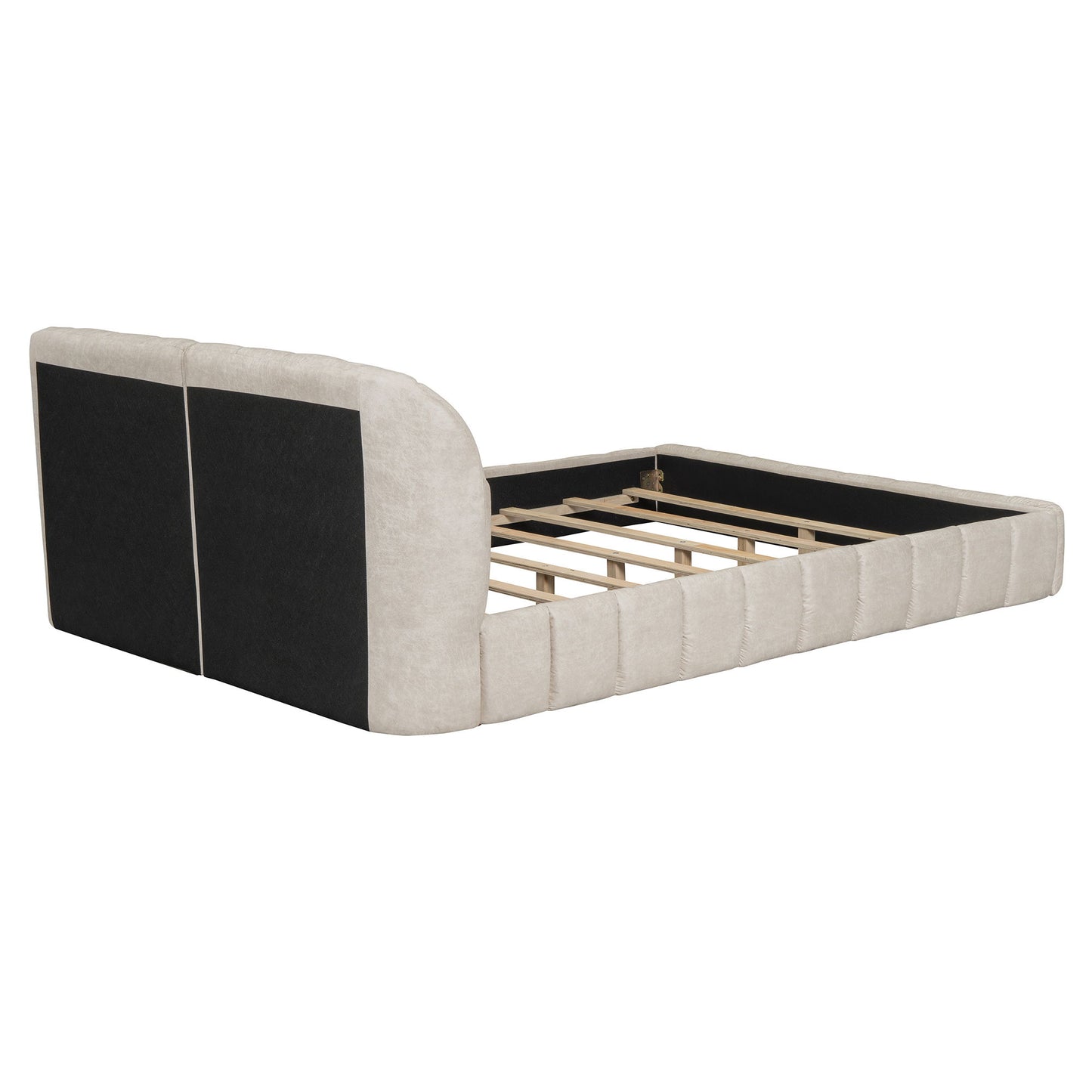 Elegant Design Upholstered Platform Bed