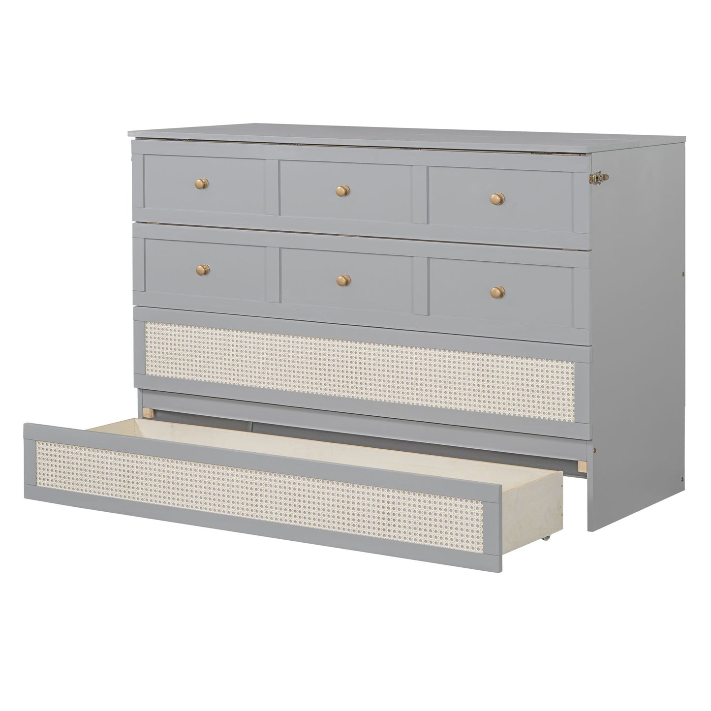 Murphy Bed With Large Drawers, Space Saving Design