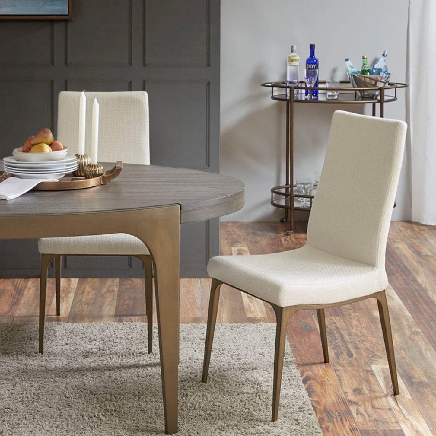 Captiva - Dining Side Chair With Upholstery (Set of 2) - Cream
