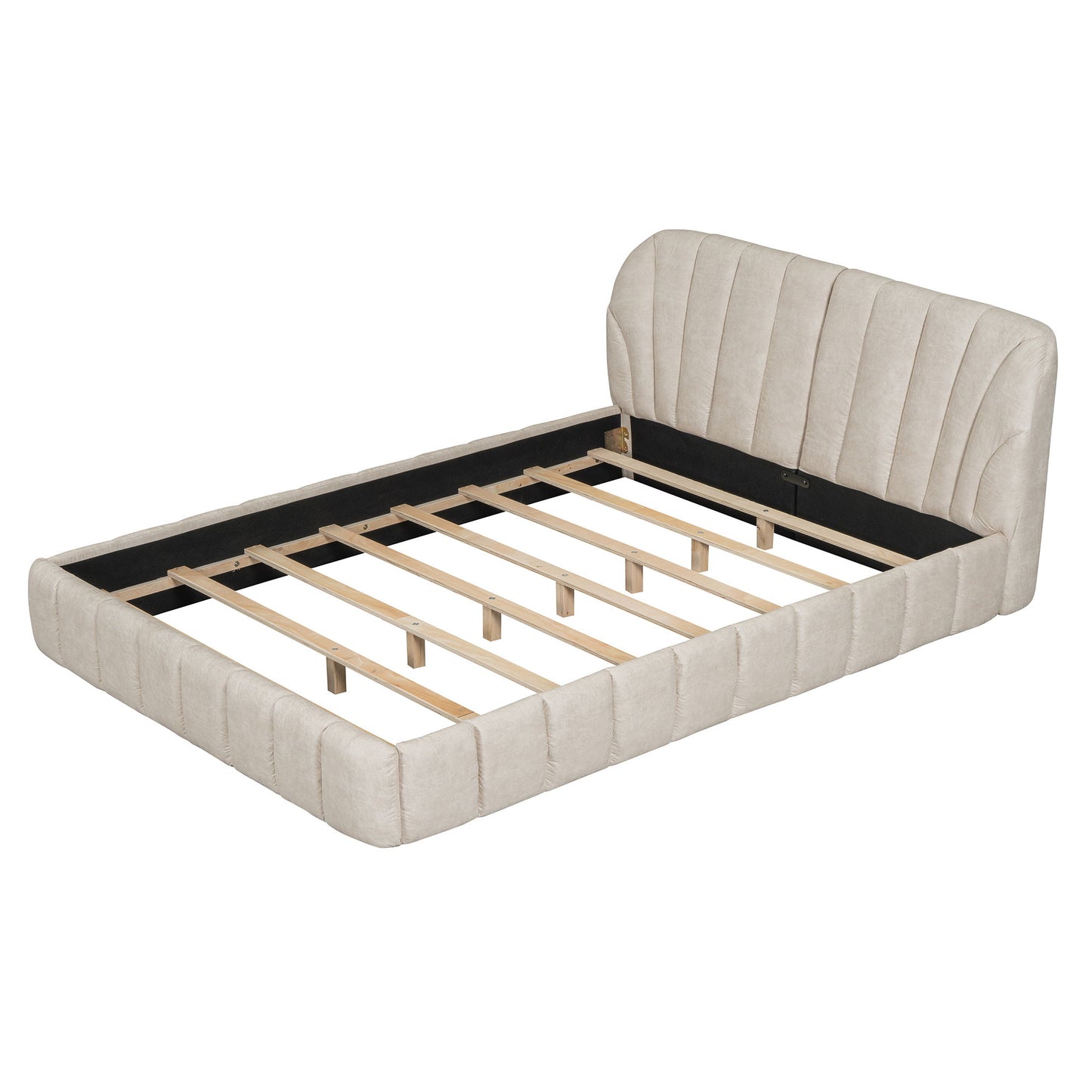 Elegant Design Upholstered Platform Bed