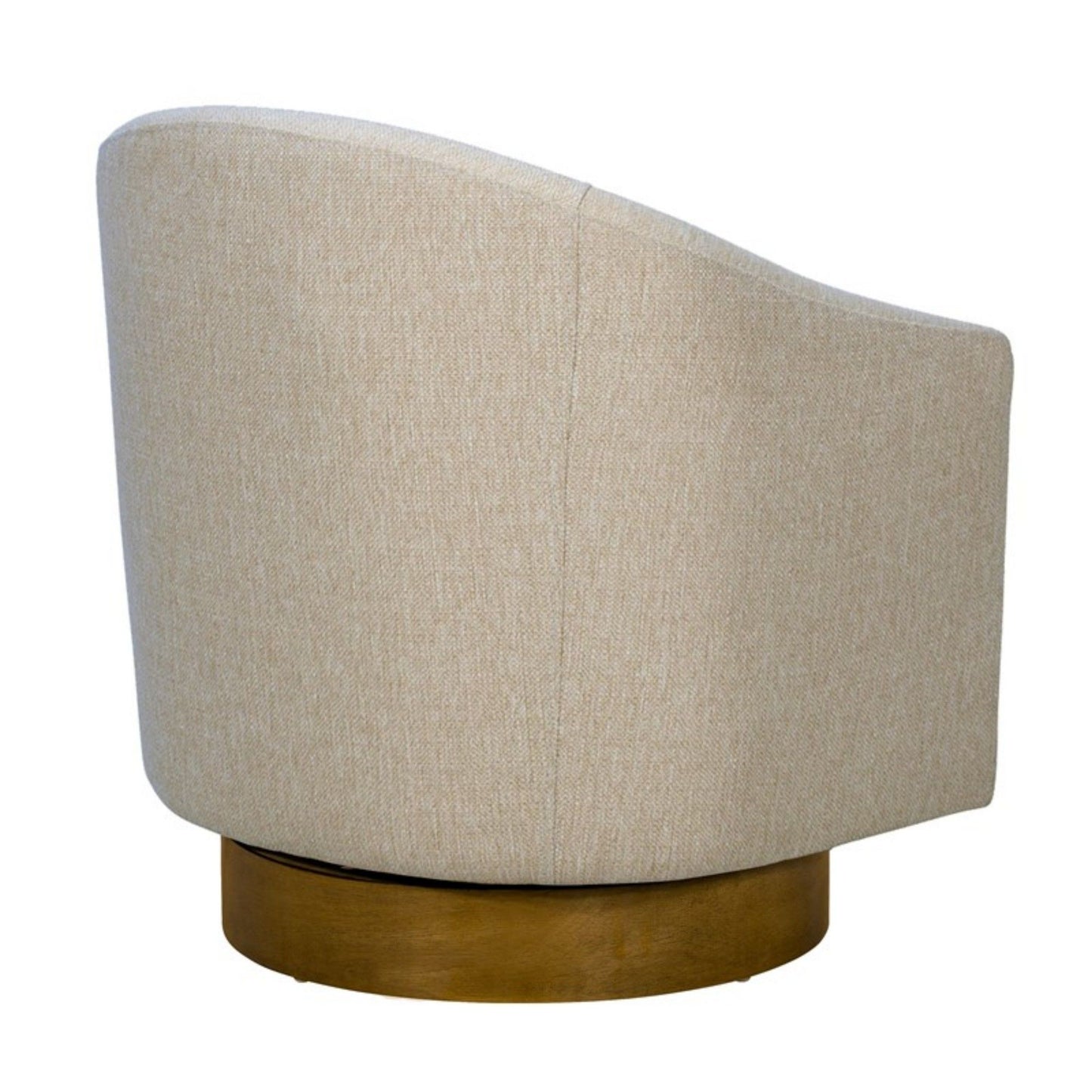 Upholstered Swivel Chair - Natural