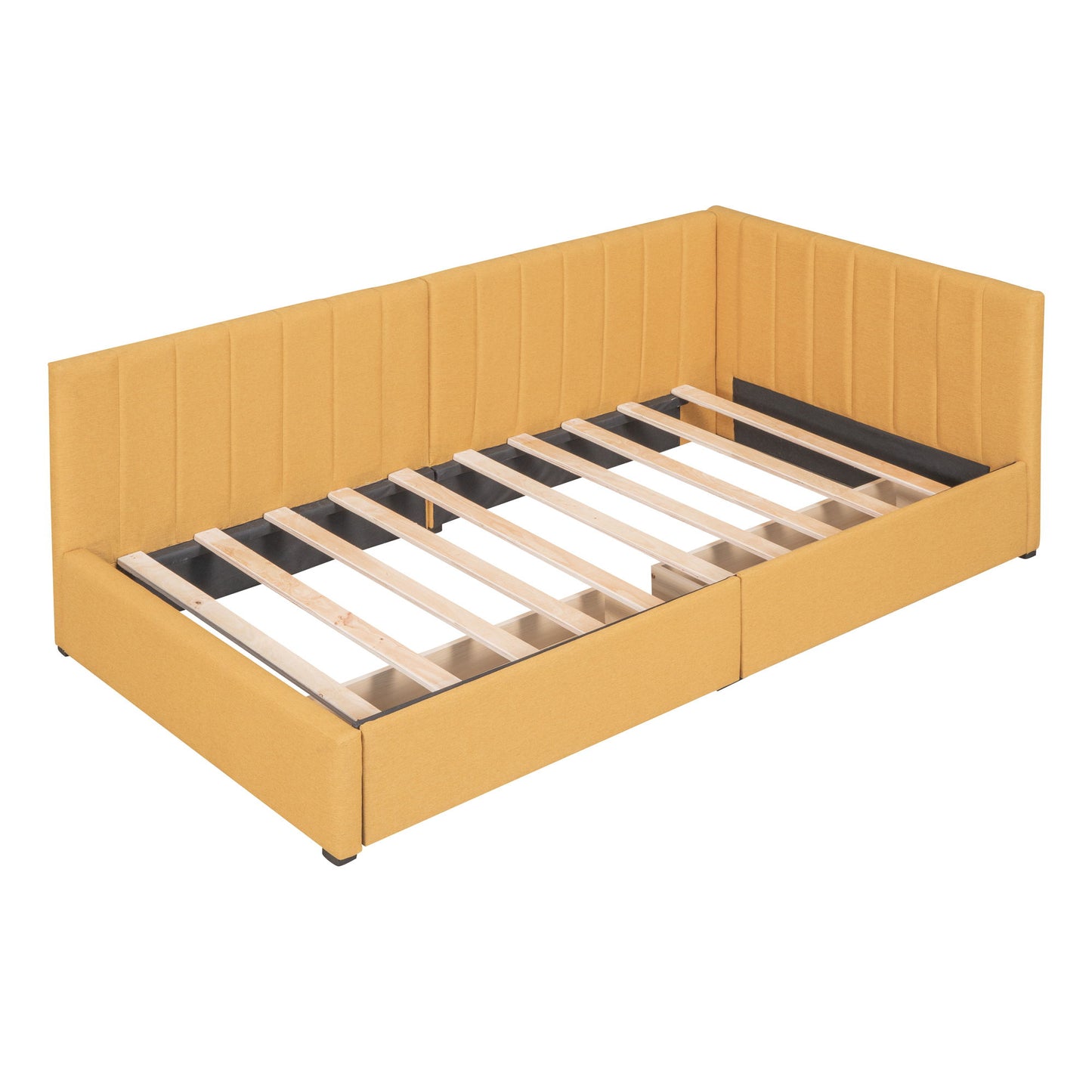 Upholstered Daybed, Sofa Bed Frame, No Box Spring Needed