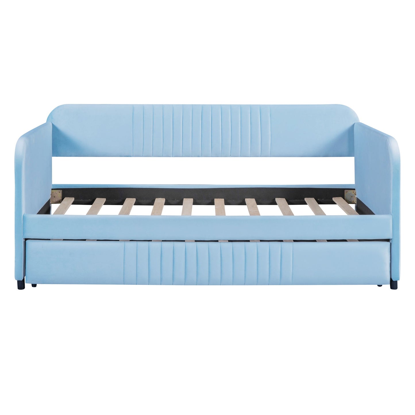 Upholstered Daybed Sofa Bed With Trundle Bed