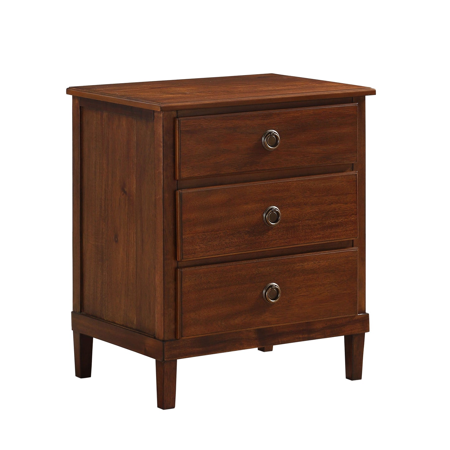 Chamberlin - 3 Drawer Nightstand - Brown