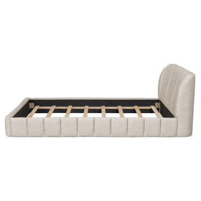 Elegant Design Upholstered Platform Bed