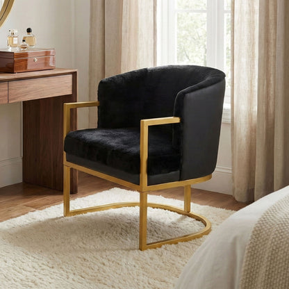 Upholstered Reading Accent Armchair For Living Room