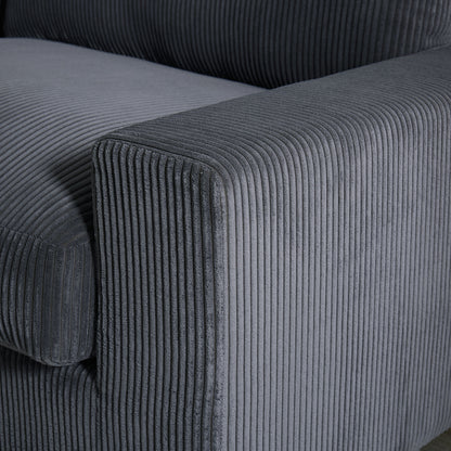4 Seater Oversized Sectional Sofa With 2 Ottoman And 2 Pillows
