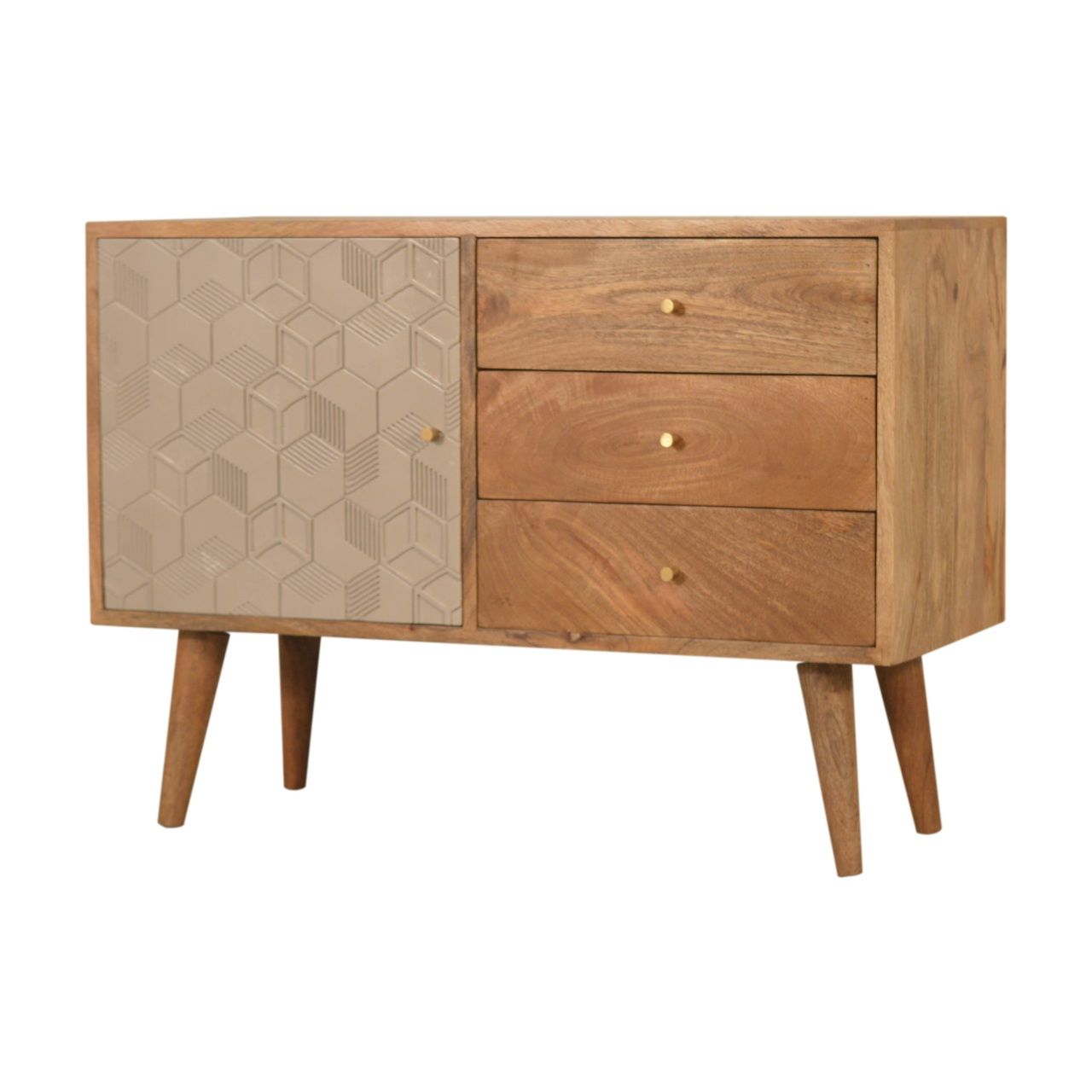 Solid Wood Carved Sideboard