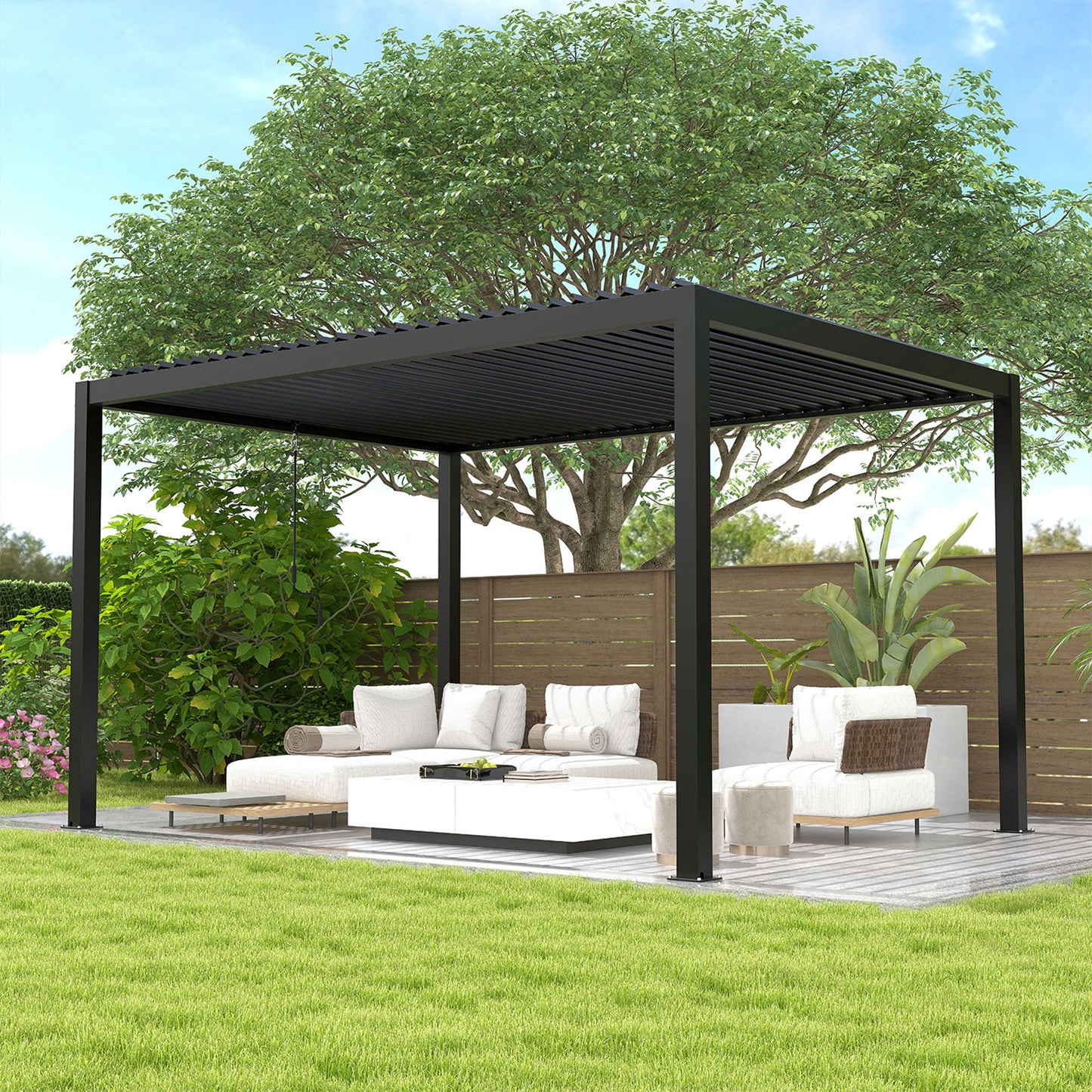 Premium Louver Pergola Aluminium Frame & Louvers