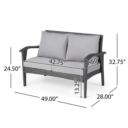 Honolulu - Loveseat - Gray / Silver
