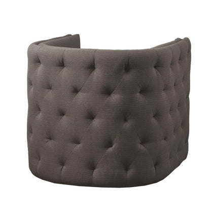 Capstone - Swivel Barrel Chair With Nailhead Accents And Button Tufting
