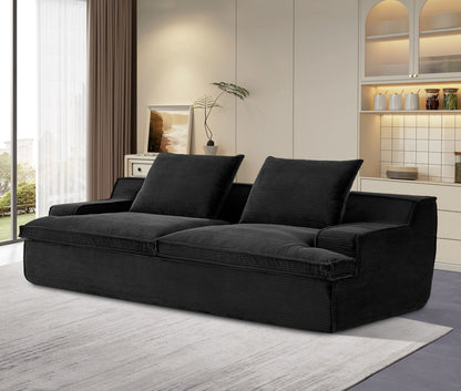Nimbus - Oversized Full Foam 4 Seater Couch For Living Room Upholstered In Soft, Wide Armrests