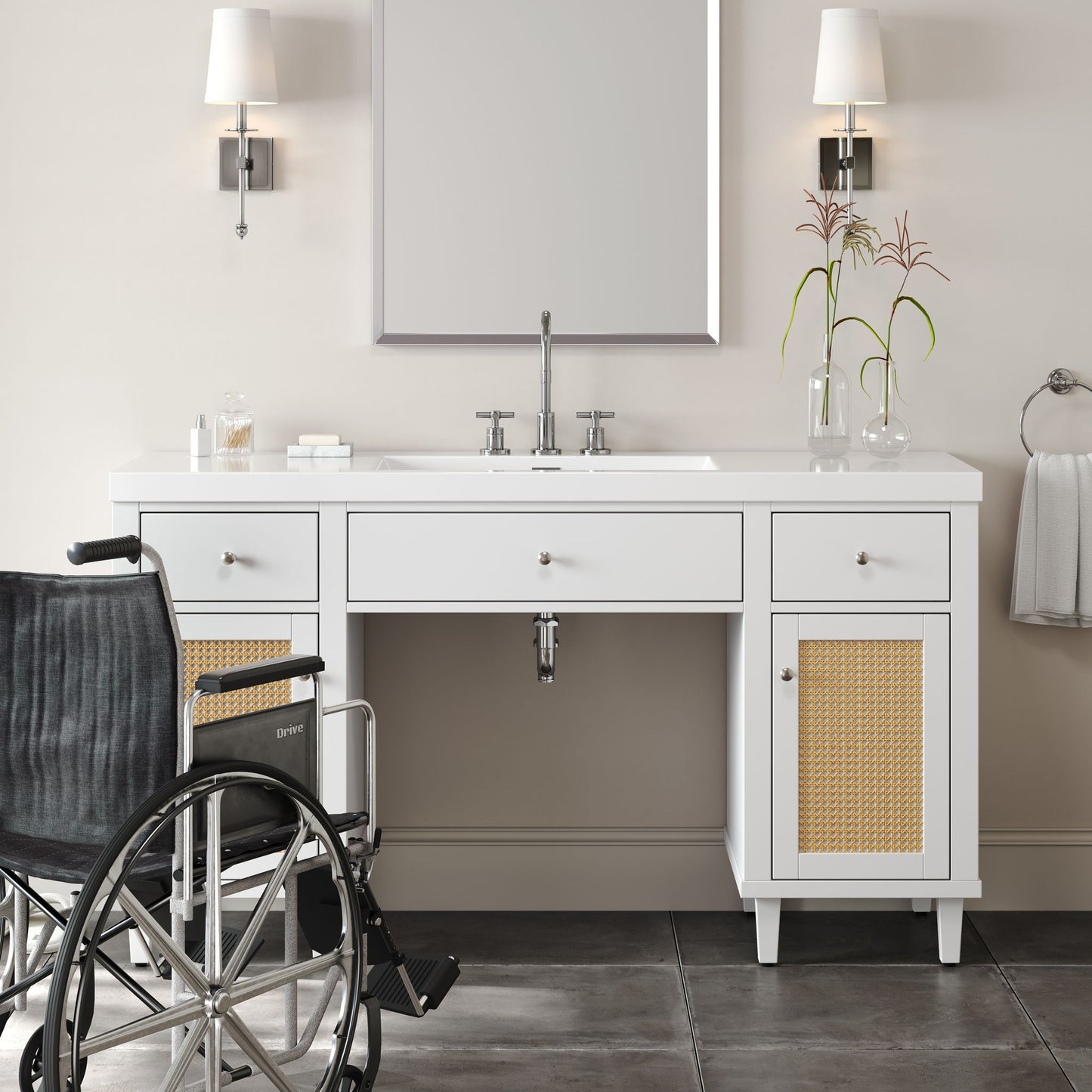 Bathroom Vanity With Sink, Spacious Storage Cabinet