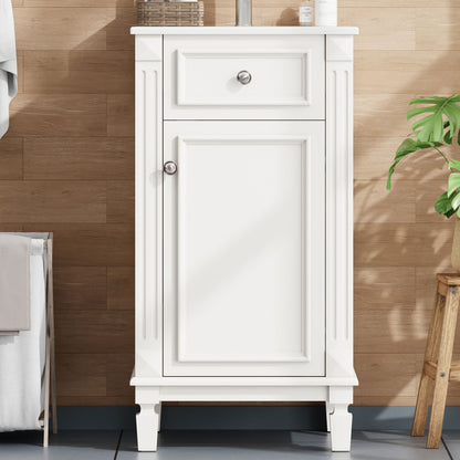 Bathroom Vanity With Sink, Soft-Closing Door, Adjustable Shelf