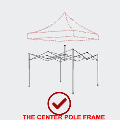 Canopy Replacement Top With 4 Pack W8 Bags, Pop Up Tent Cover Only, Frame Not Included