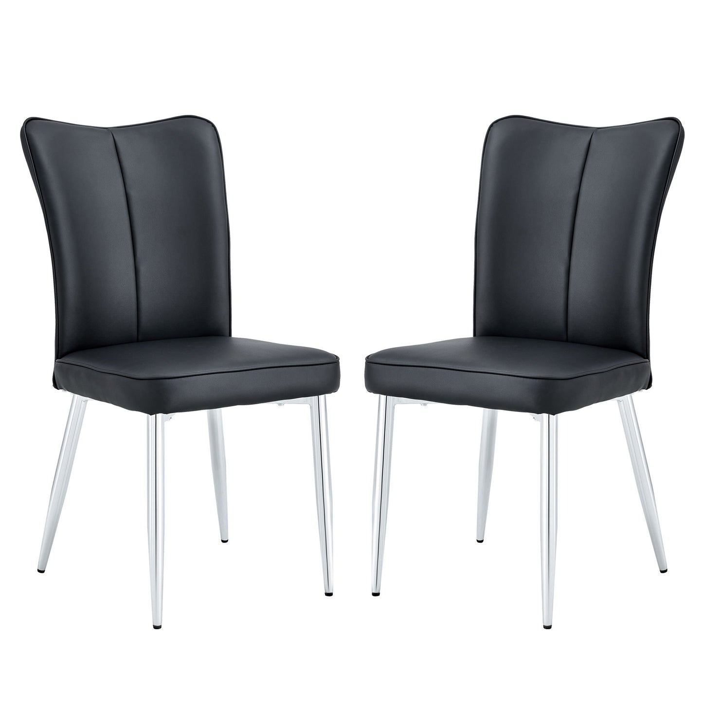 Modern Minimalist Dining Chairs With Metal Legs