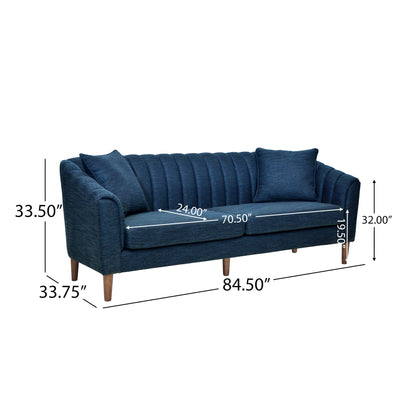 Contemporary 3 Seater Sofa With Accents