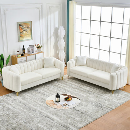 Oversized Sofa, Deep Tufted Couch