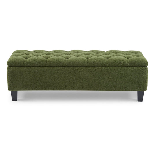 Ottoman Bench & Storage - Green