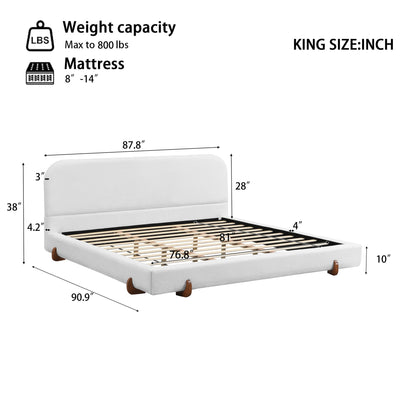 Elegant Upholstered Bed Frame