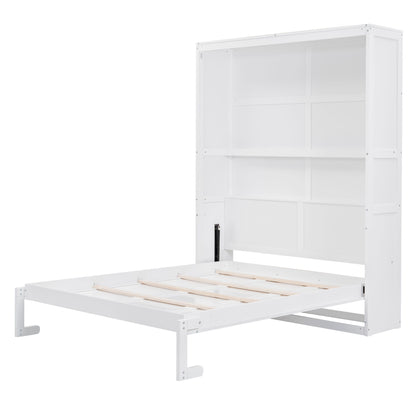Murphy Wall Bed With Shelves, Space Saving