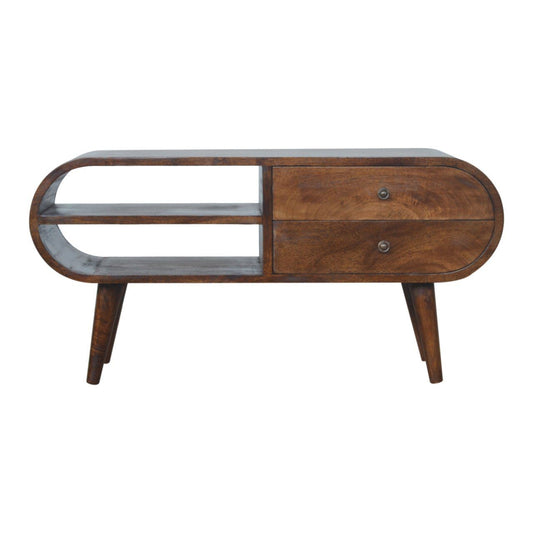 Circular Media Unit - Chestnut